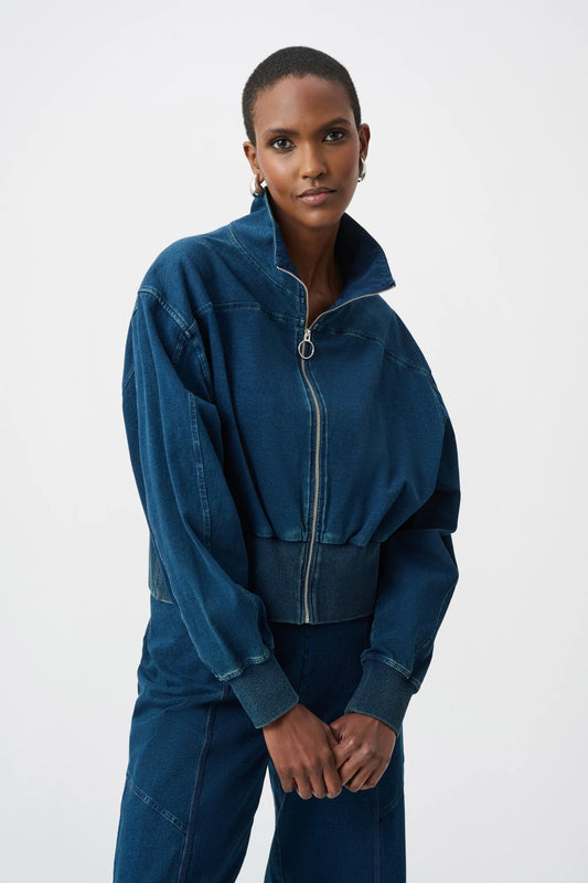 Denim Bomber Jacket by Joseph Ribkoff, photo 2