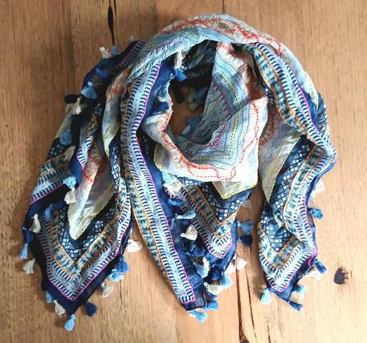 Scarf W Pompom by Cinnamon Creations, photo 2