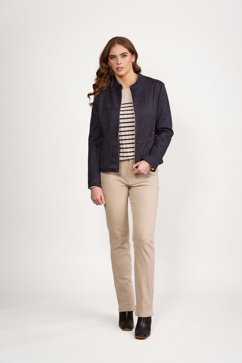 Jacket Contrast Stitch