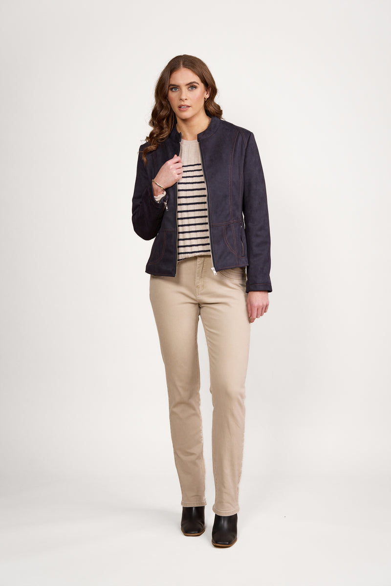Jacket Contrast Stitch