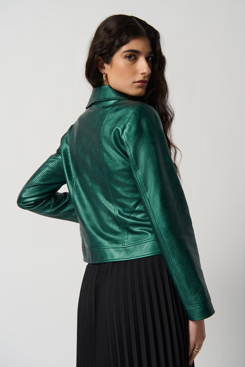 Metallic Biker Jacket