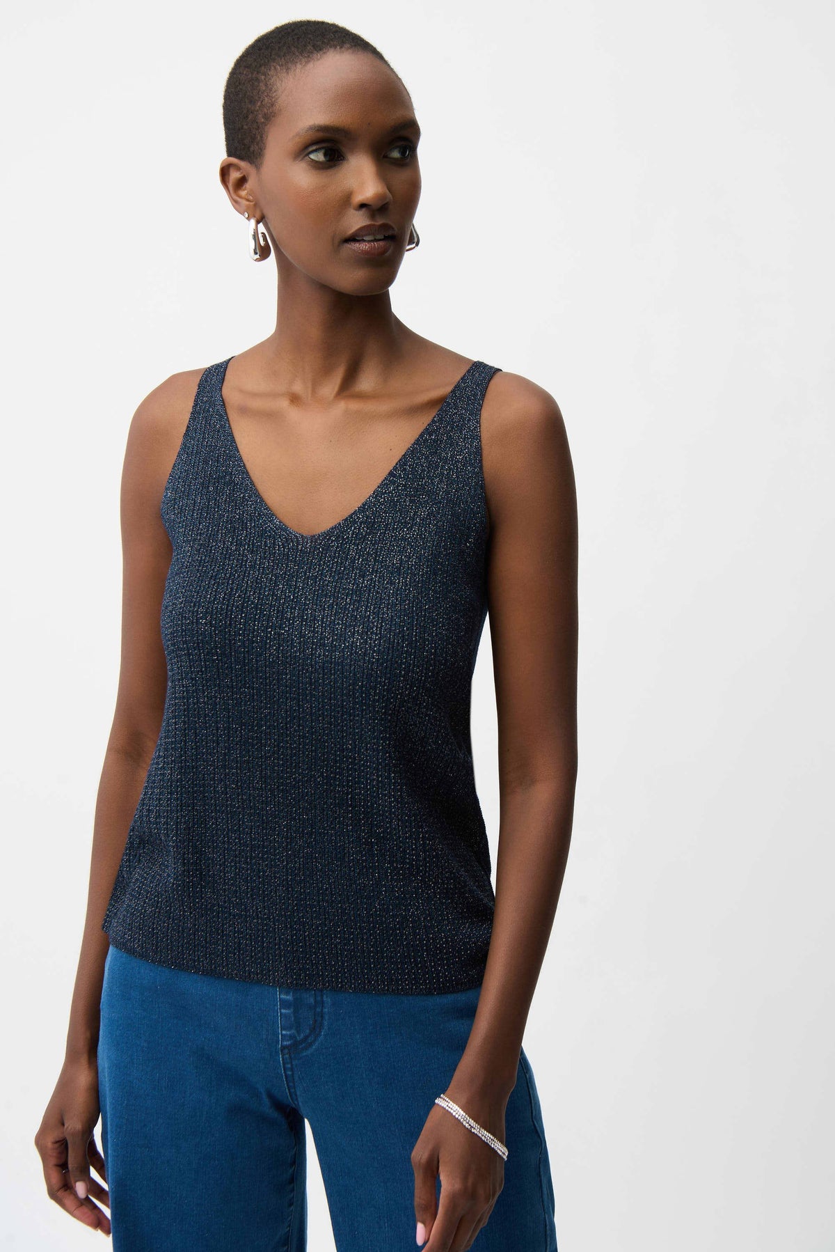 Metallic Knitted Cami
