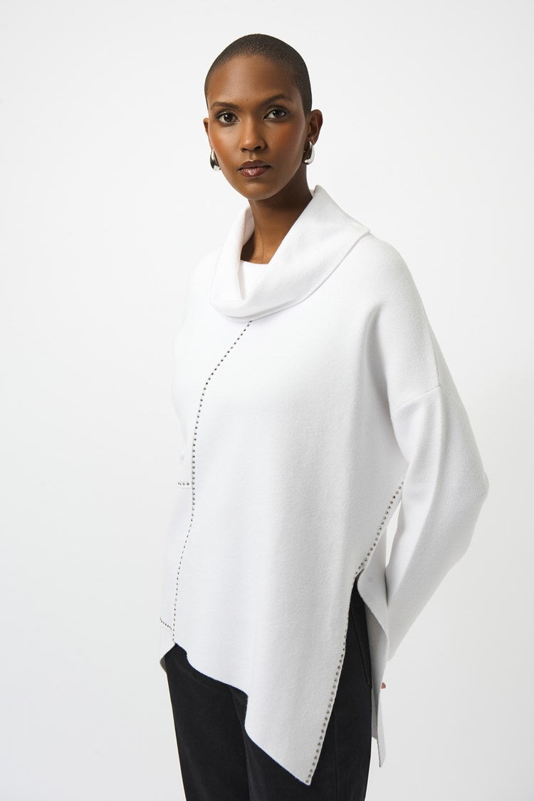 knit asymmetrical pullover
