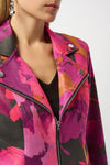 Abstract Print Fitted Jacket