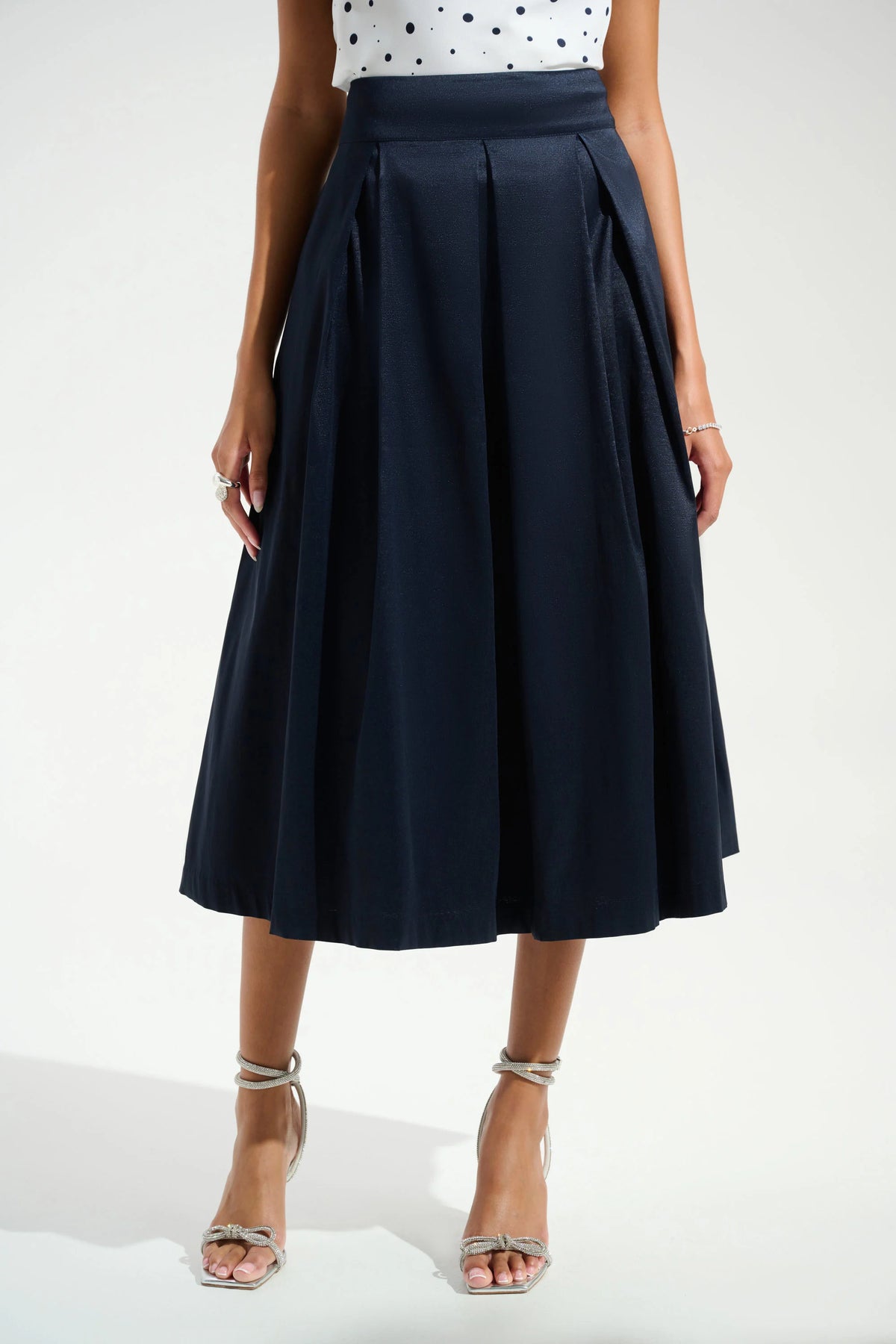 Taffeta Flared Skirt