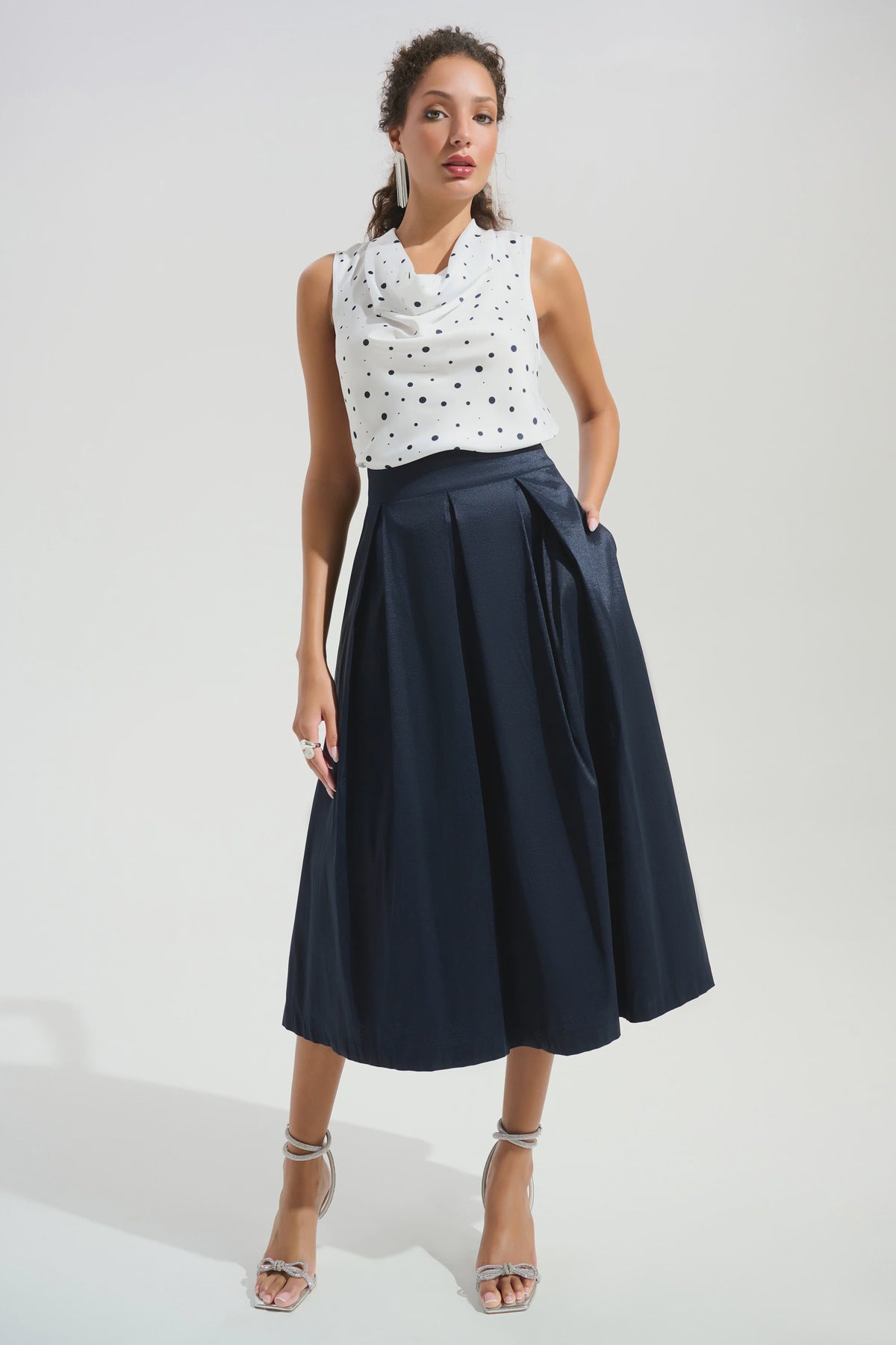 Taffeta Flared Skirt