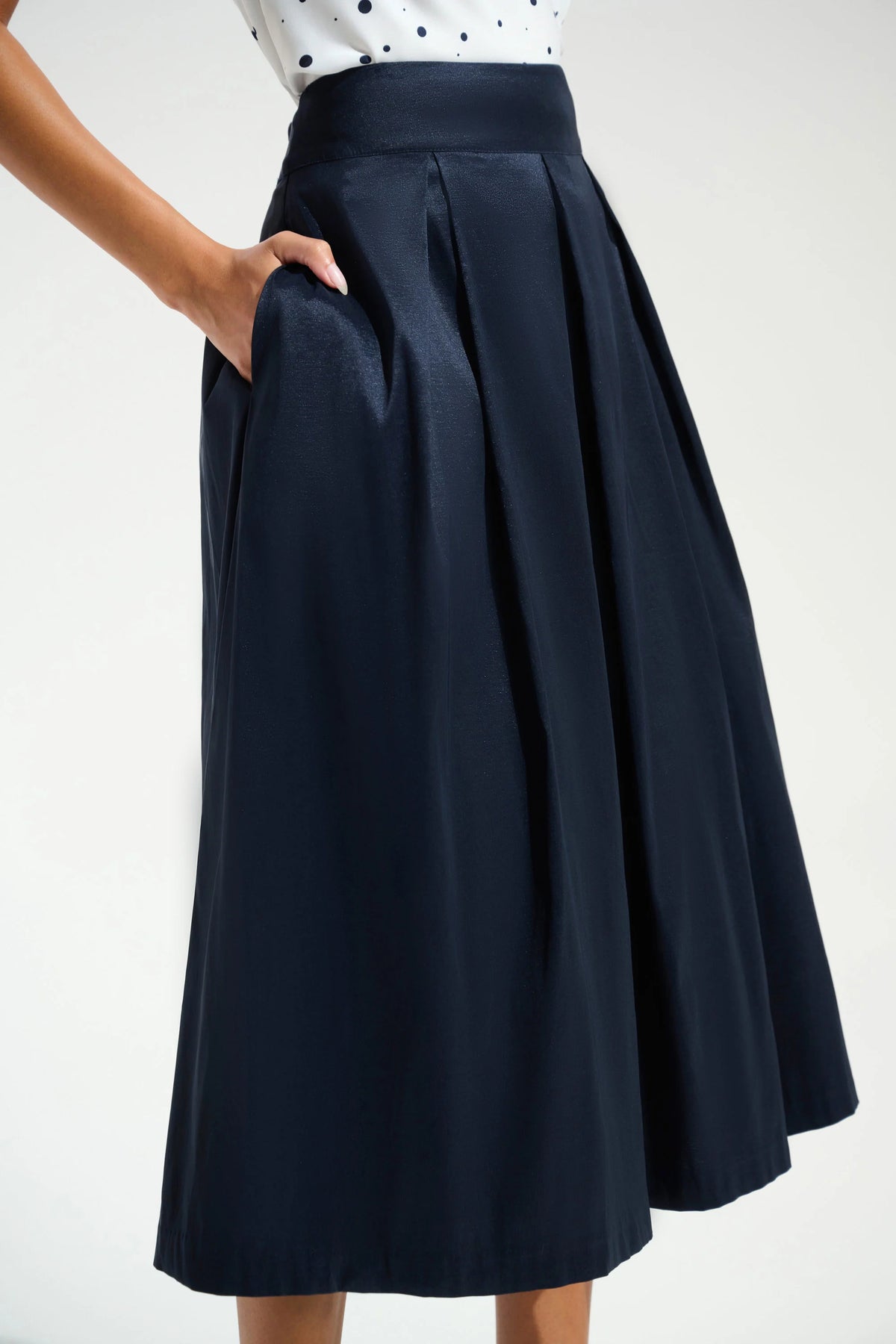 Taffeta Flared Skirt