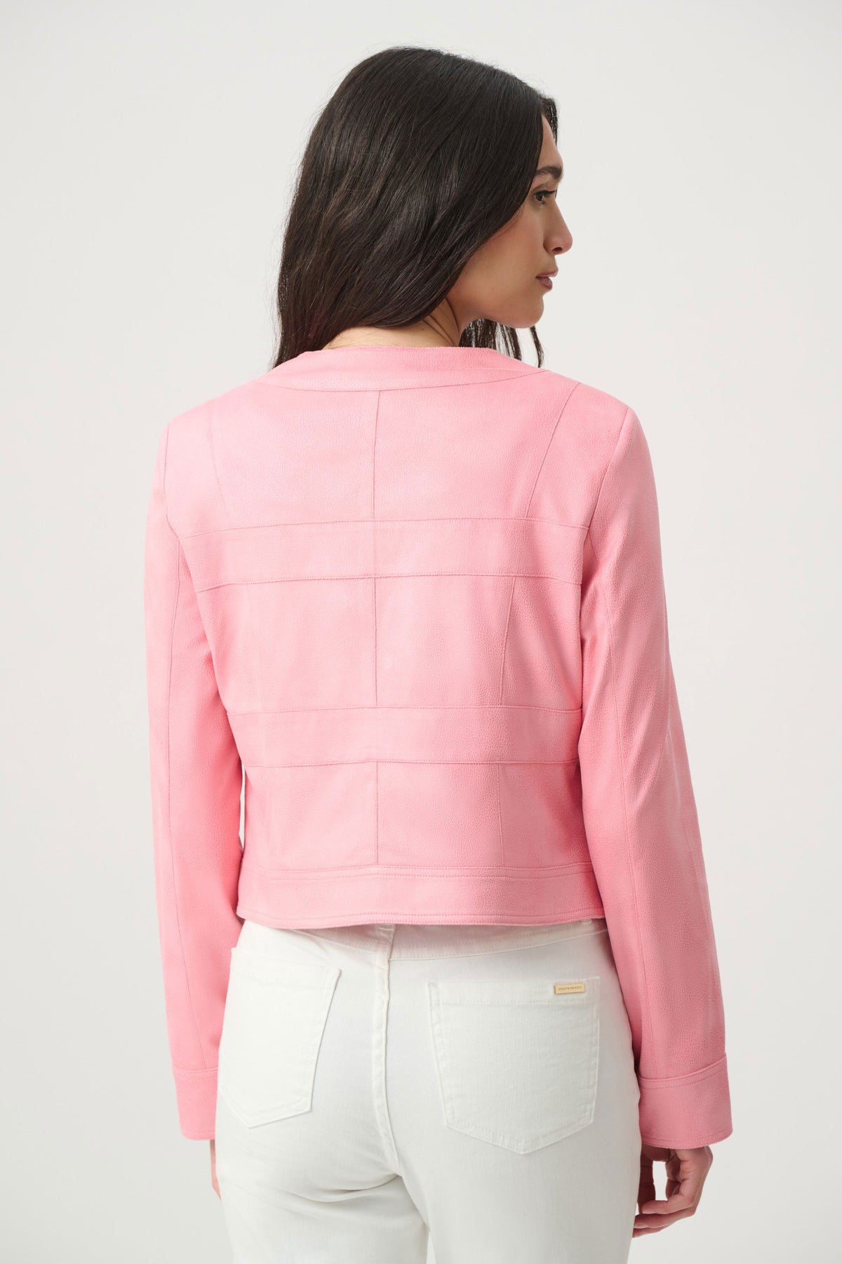 Faux Suede Cropped Jkt
