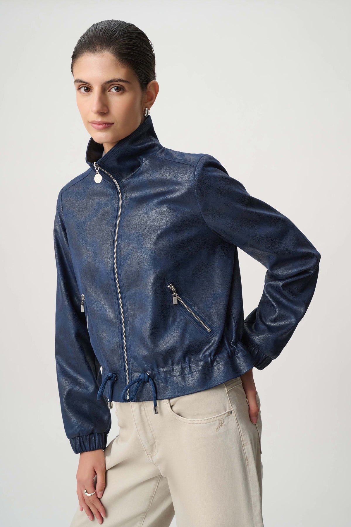 Faux Suede Blouson Jkt