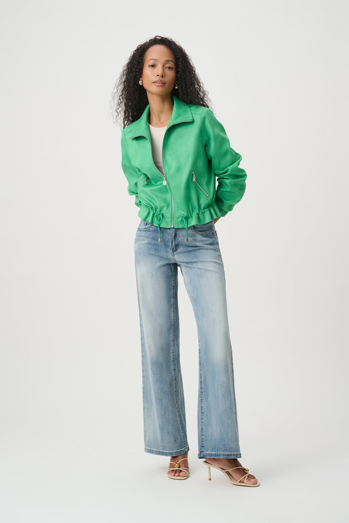 Faux Suede Blouson Jkt
