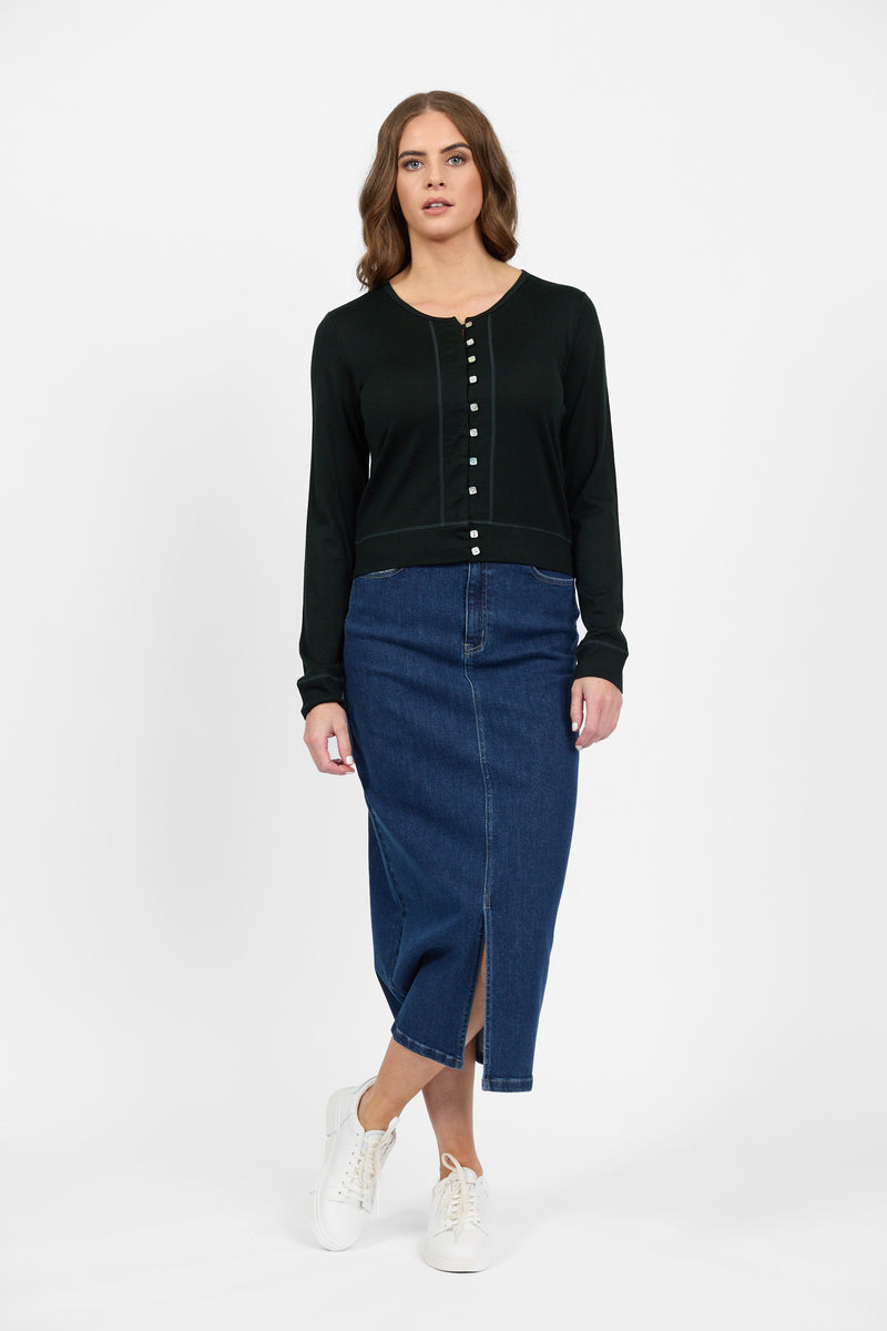 Merino Cropped Cardi