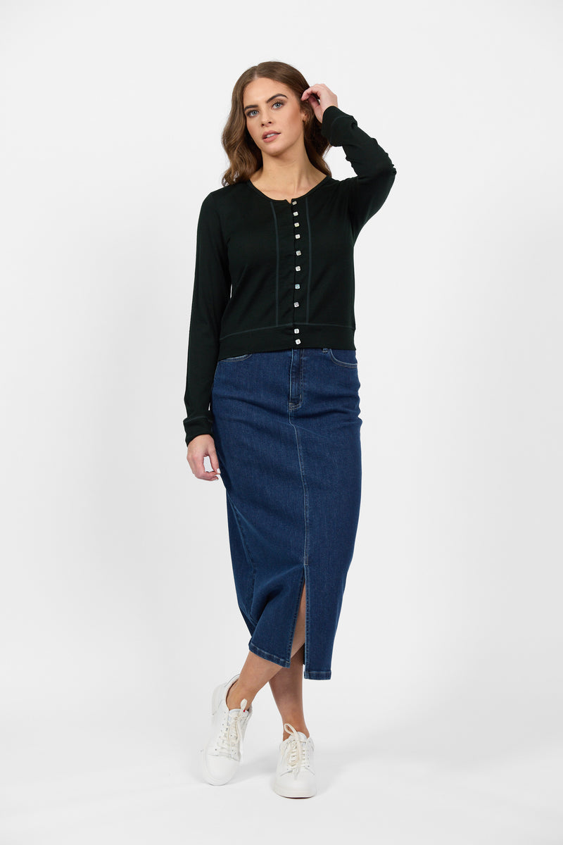 Merino Cropped Cardi