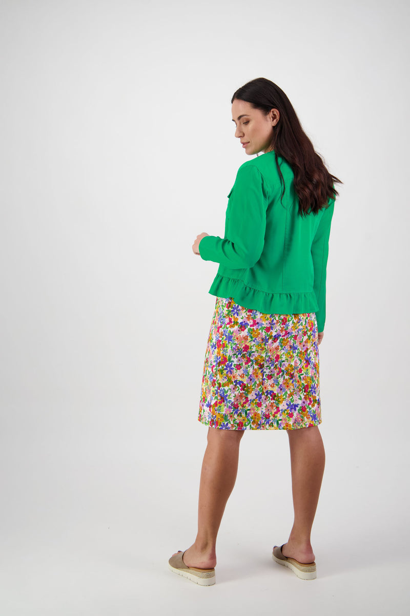 Jacket Frilled Hem