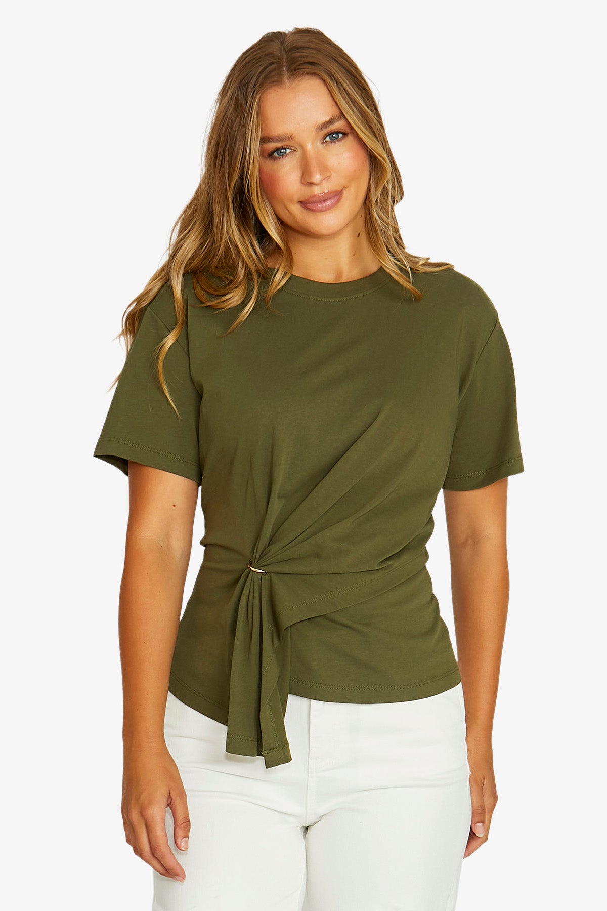Gold Ring Detail Tee