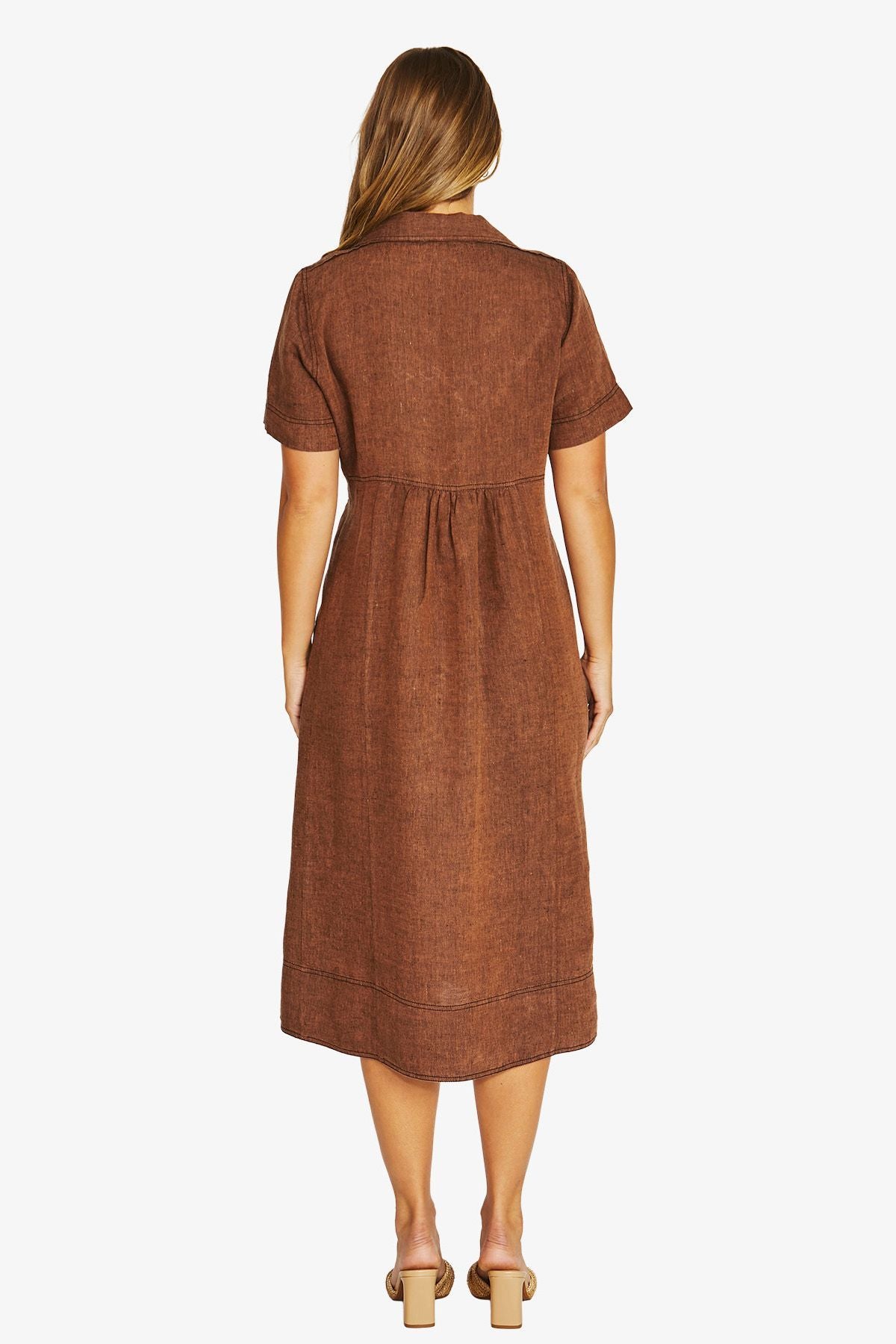 Seam Detail Shirt Dress