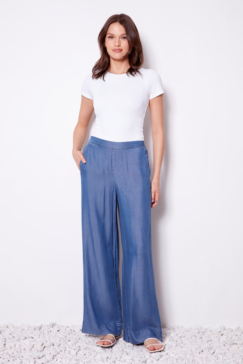 Blue Wash Wide Leg