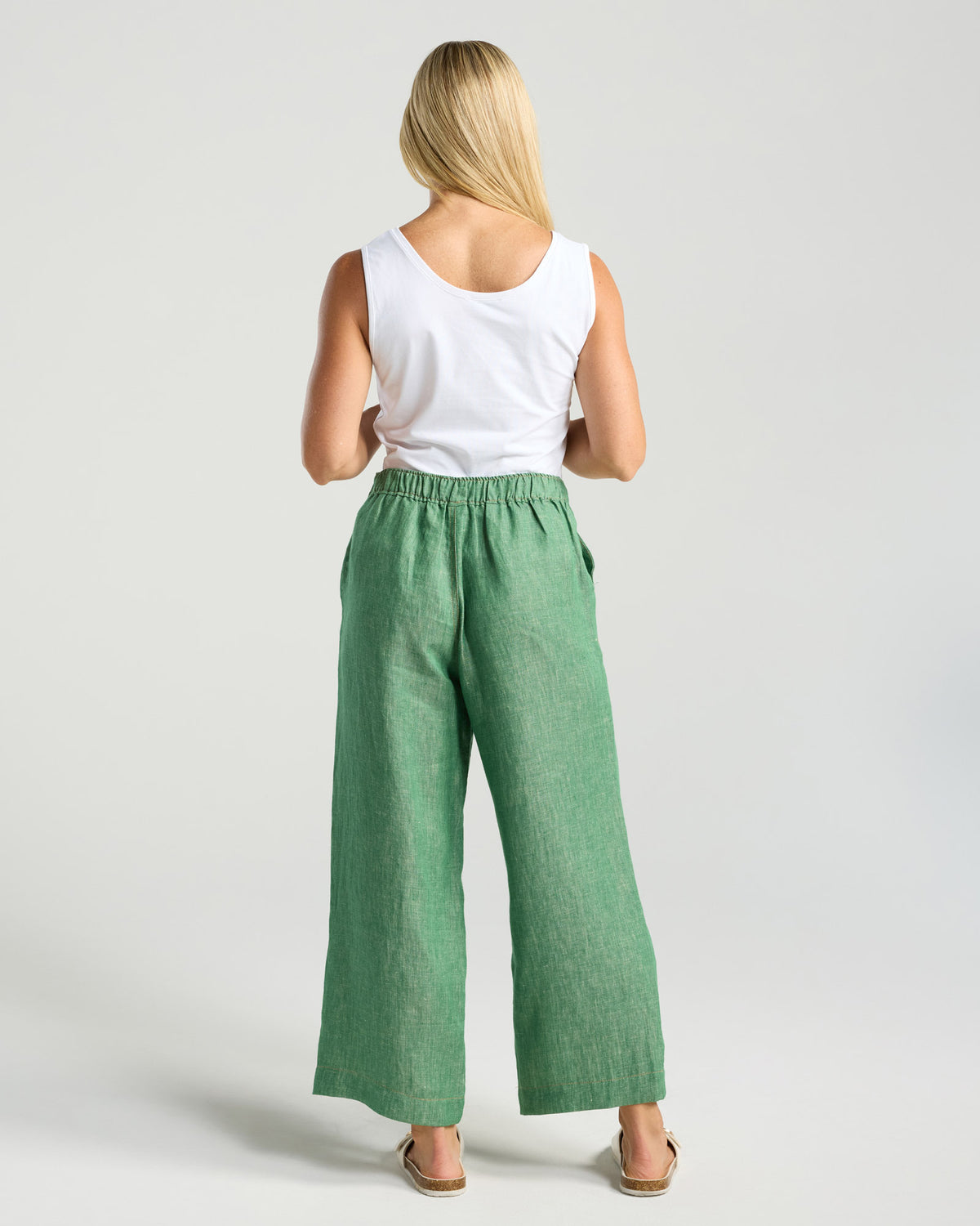 Ester Crop Linen Pant