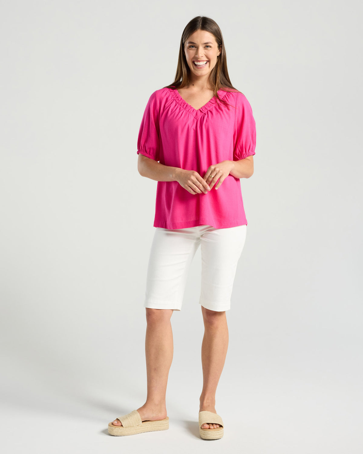 Rosella Stitch Detail Top