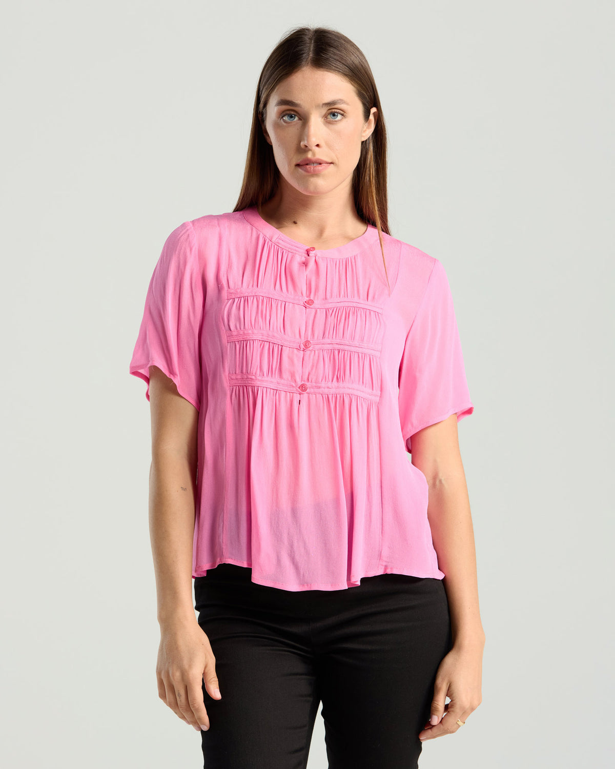 Hilarie Gathered Top