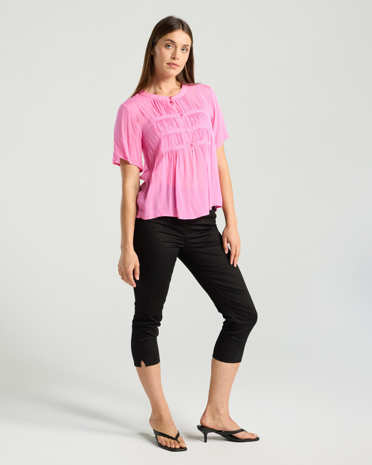 Hilarie Gathered Top