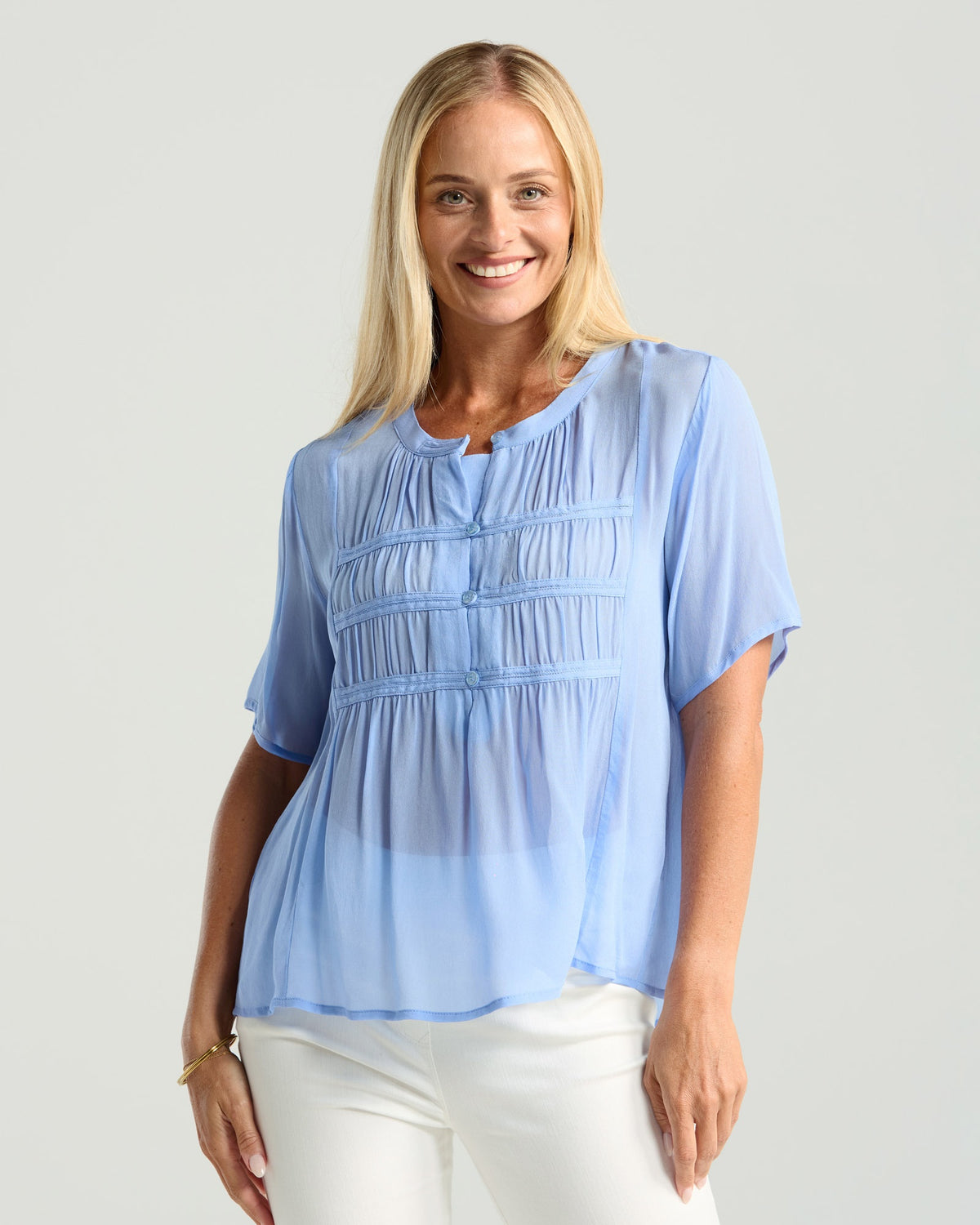 Hilarie Gathered Top