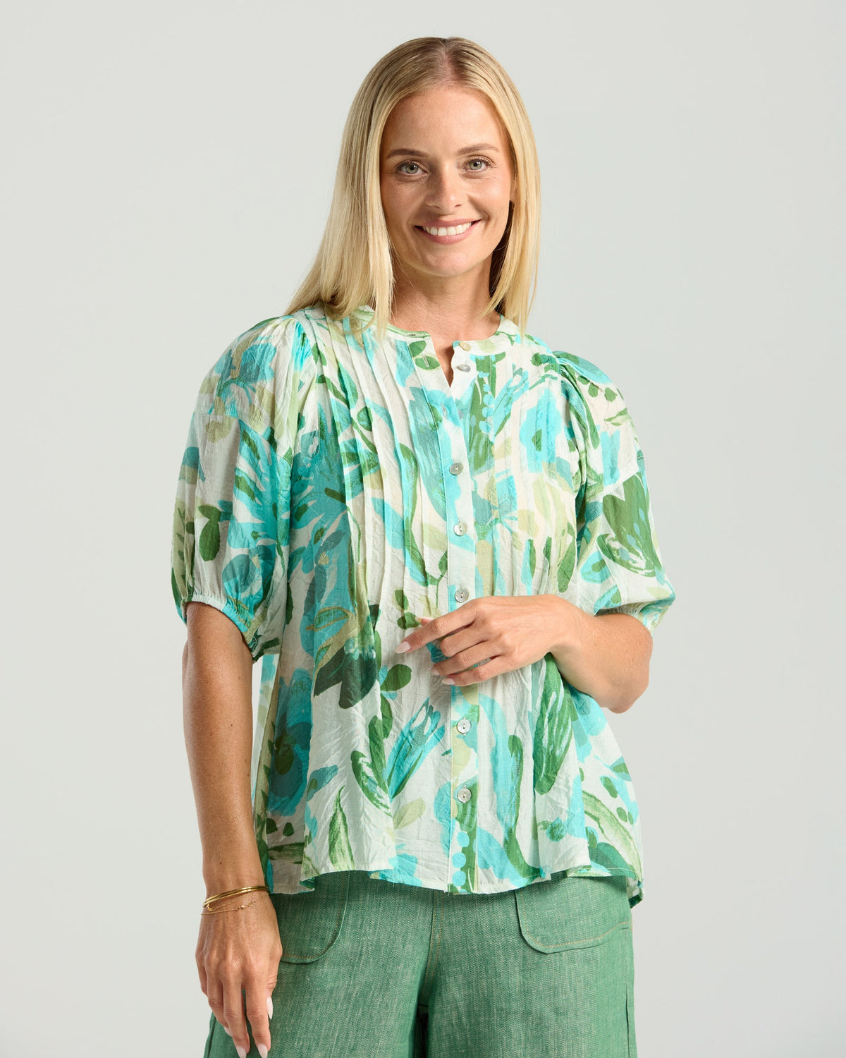 Bridget Pintuck Top