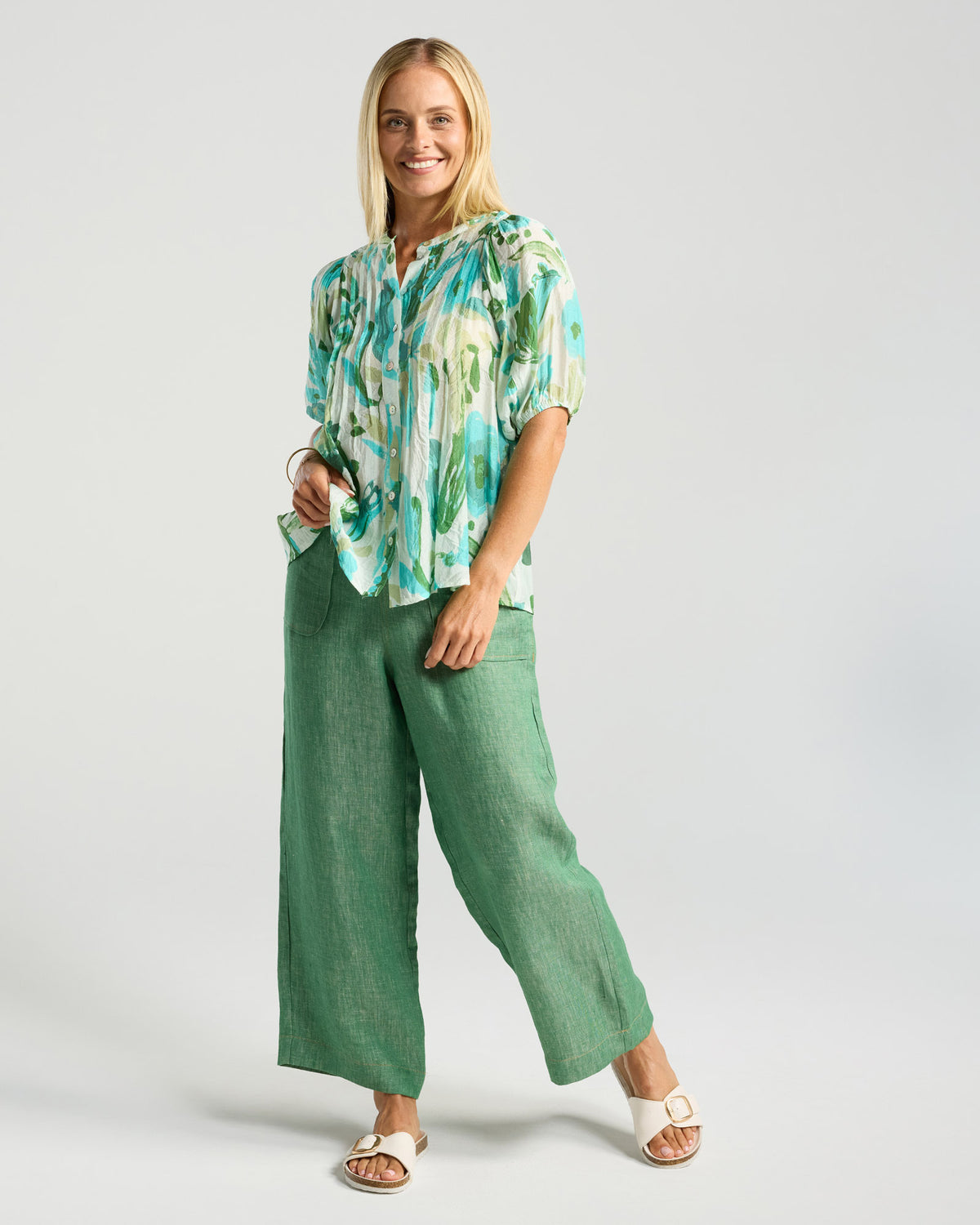 Bridget Pintuck Top