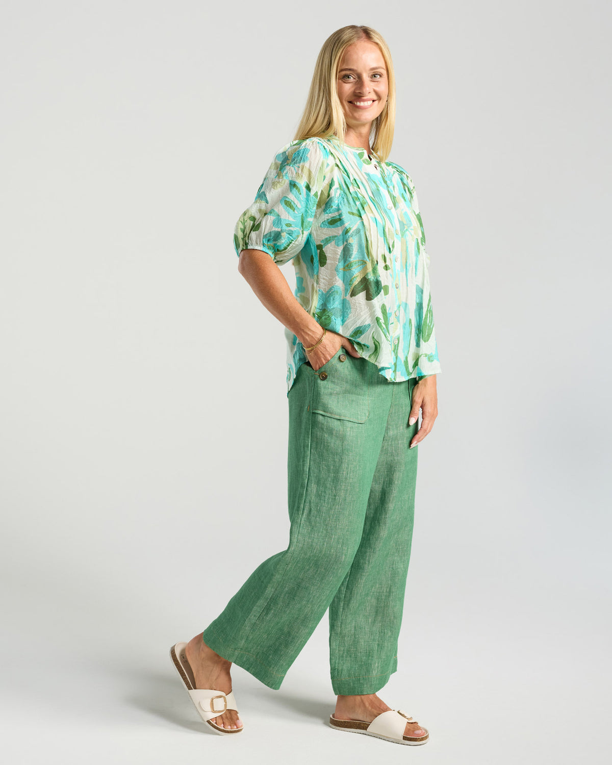 Bridget Pintuck Top