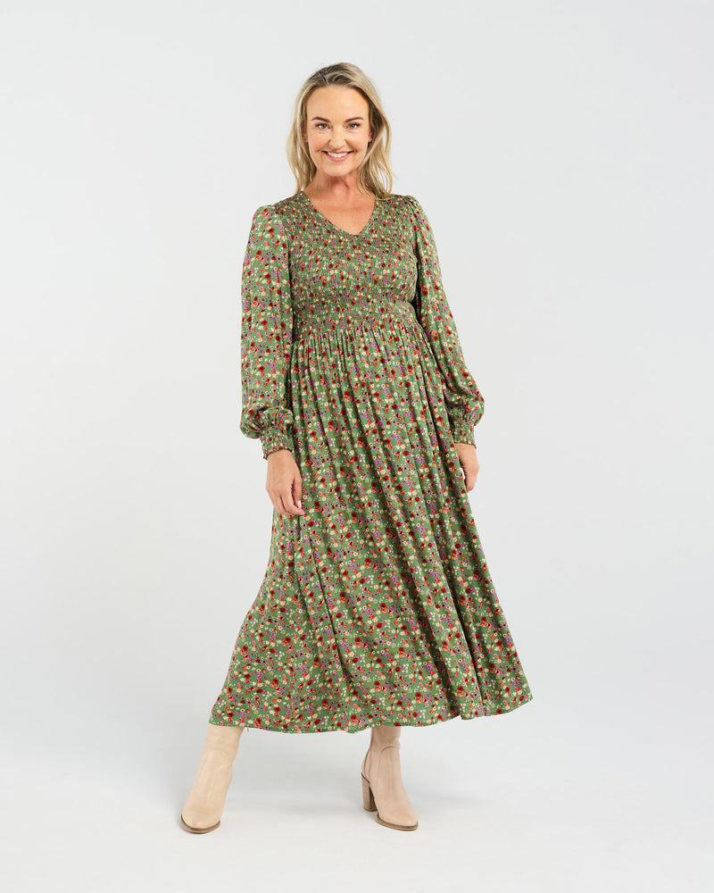 Sienna Shirred Dress