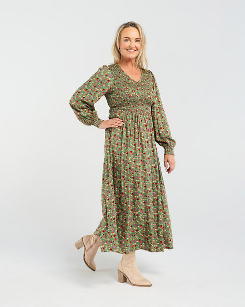 Sienna Shirred Dress