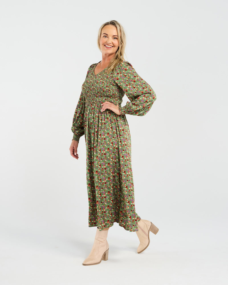 Sienna Shirred Dress
