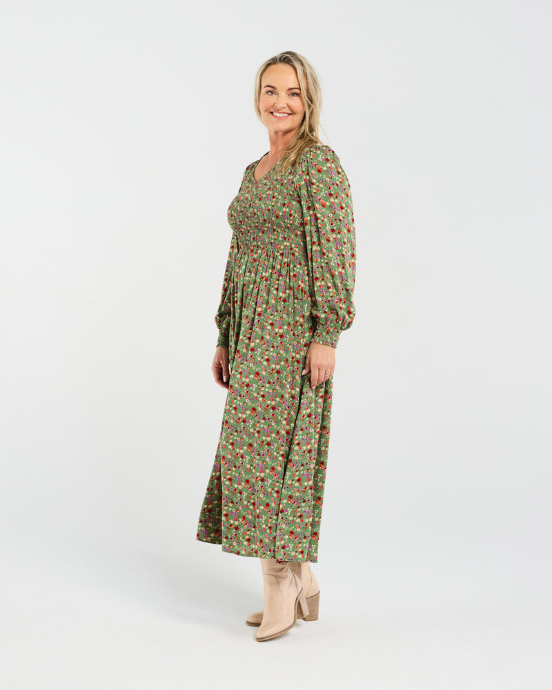 Sienna Shirred Dress
