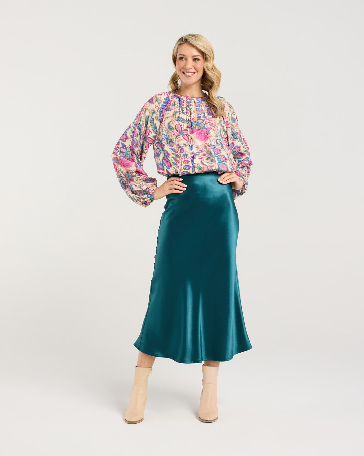Elliana Satin Skirt