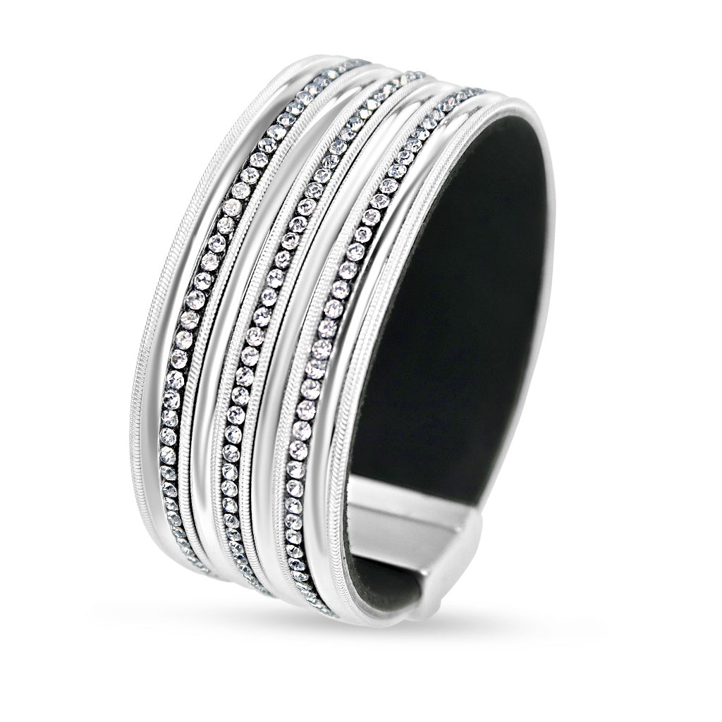 Silver Shiny Leather