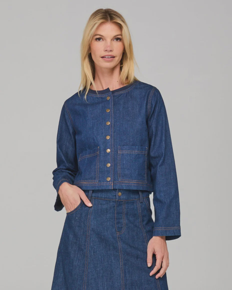 Guru Dark Denim Skirt