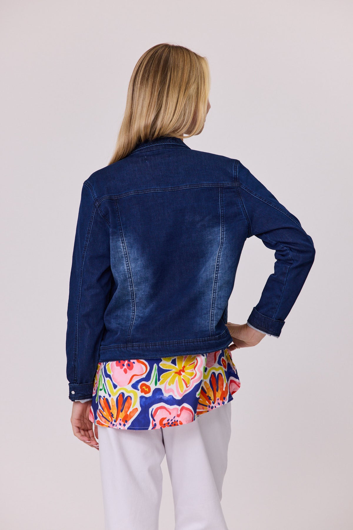 Stretch denim pearl