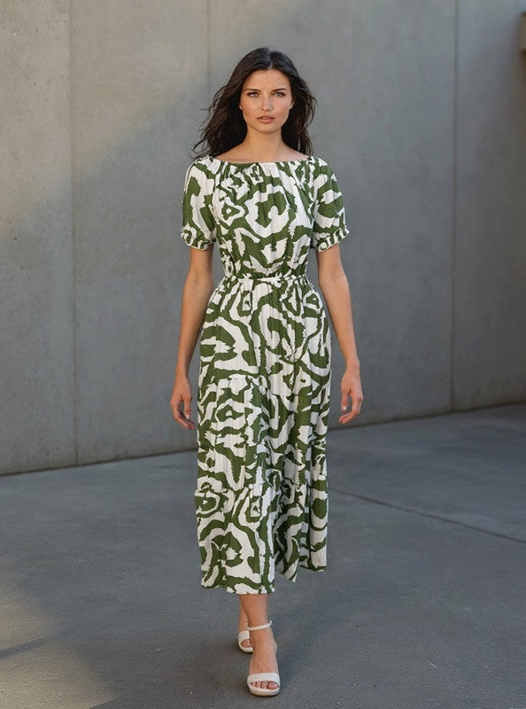Casual Green Dress