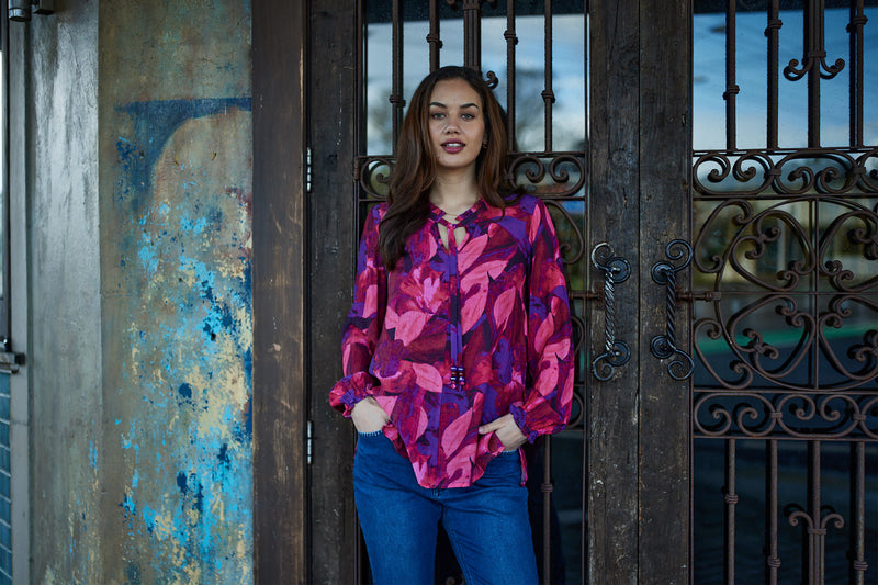 Renee Tie Neck Blouse