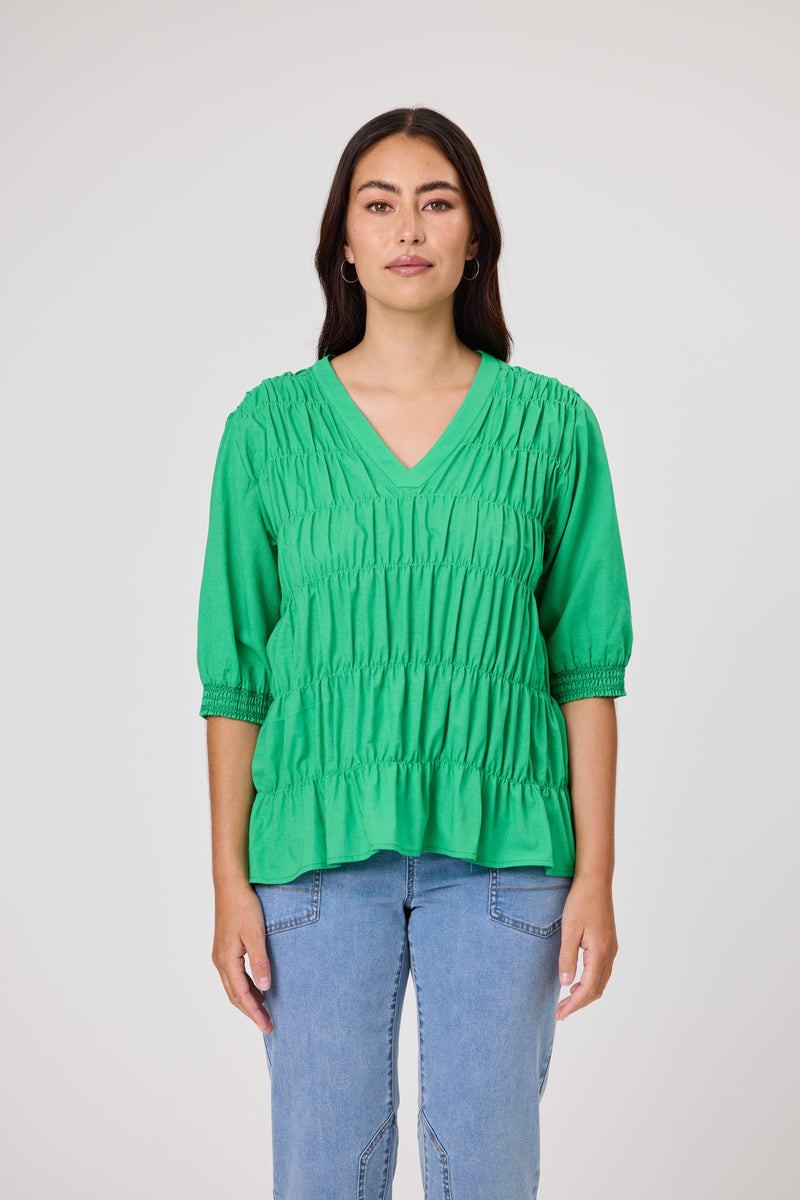 Maeve Shirred Top