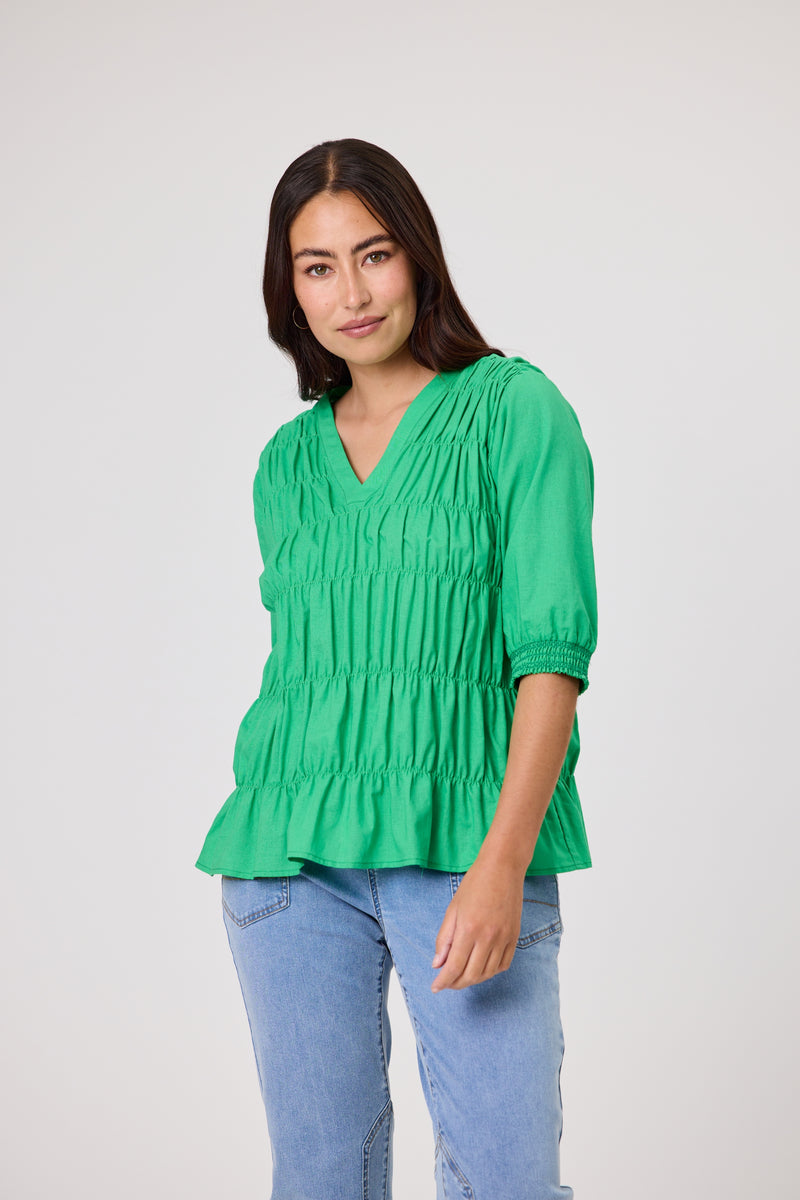 Maeve Shirred Top