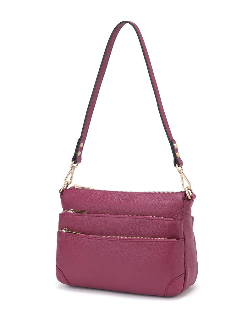 Faith Leather Bag Navy
