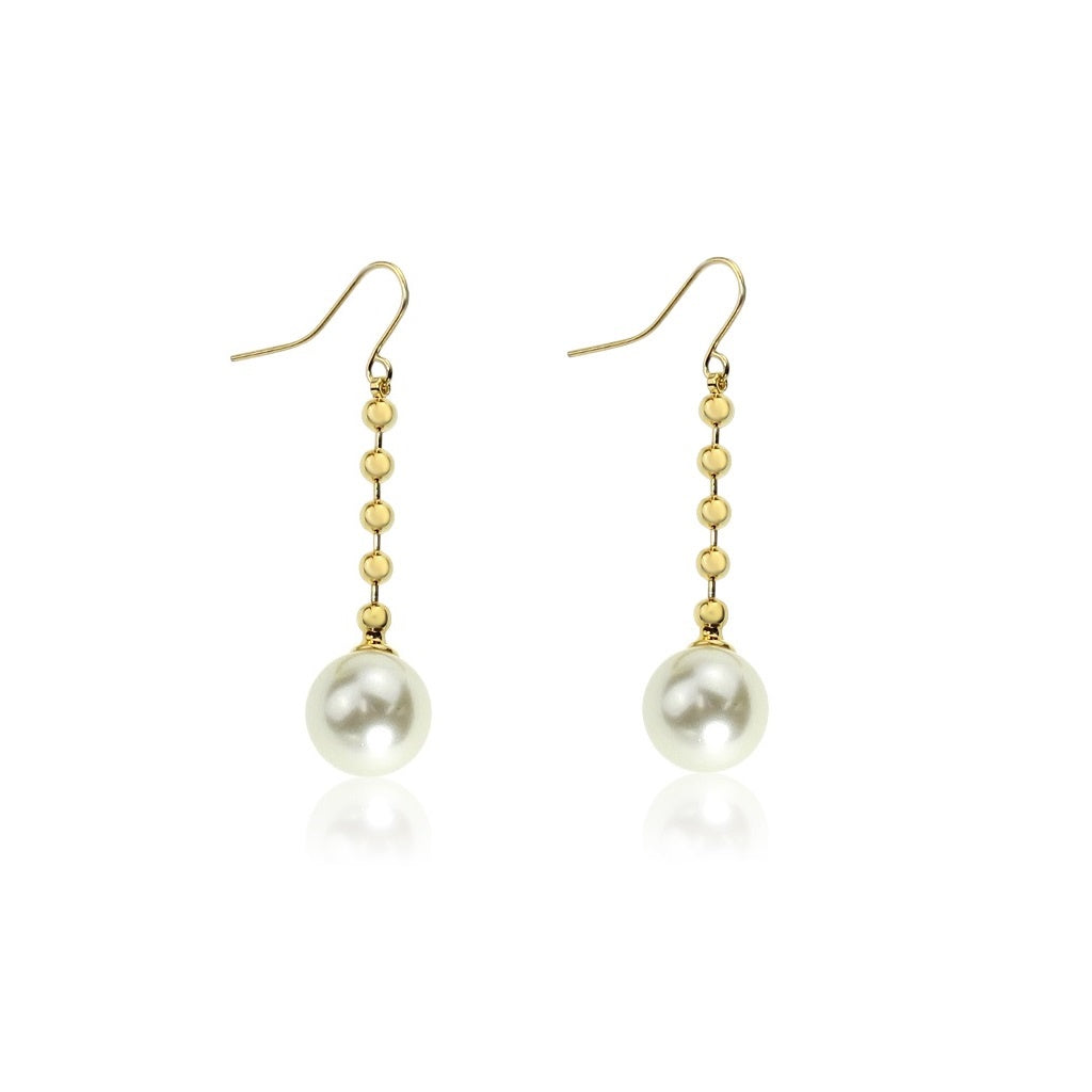 Glass Pearl Earring