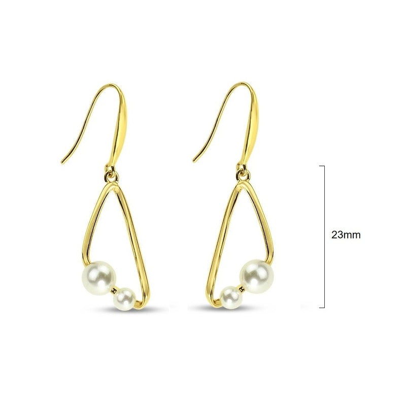 Double Pearl Earrings