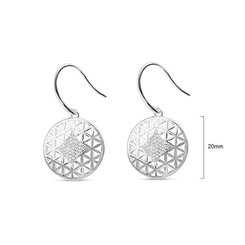 Round Crystal Silver
