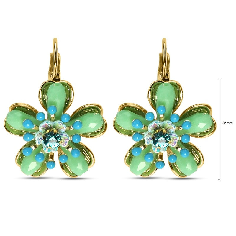 Glass Green Flower