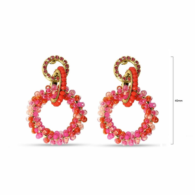 Vibrant Pink Beads