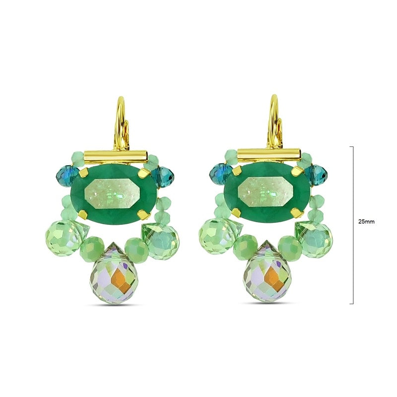 Crystal Beads Green