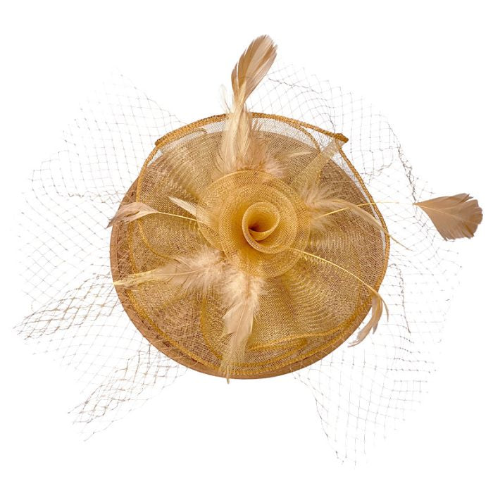 Beige fascinator