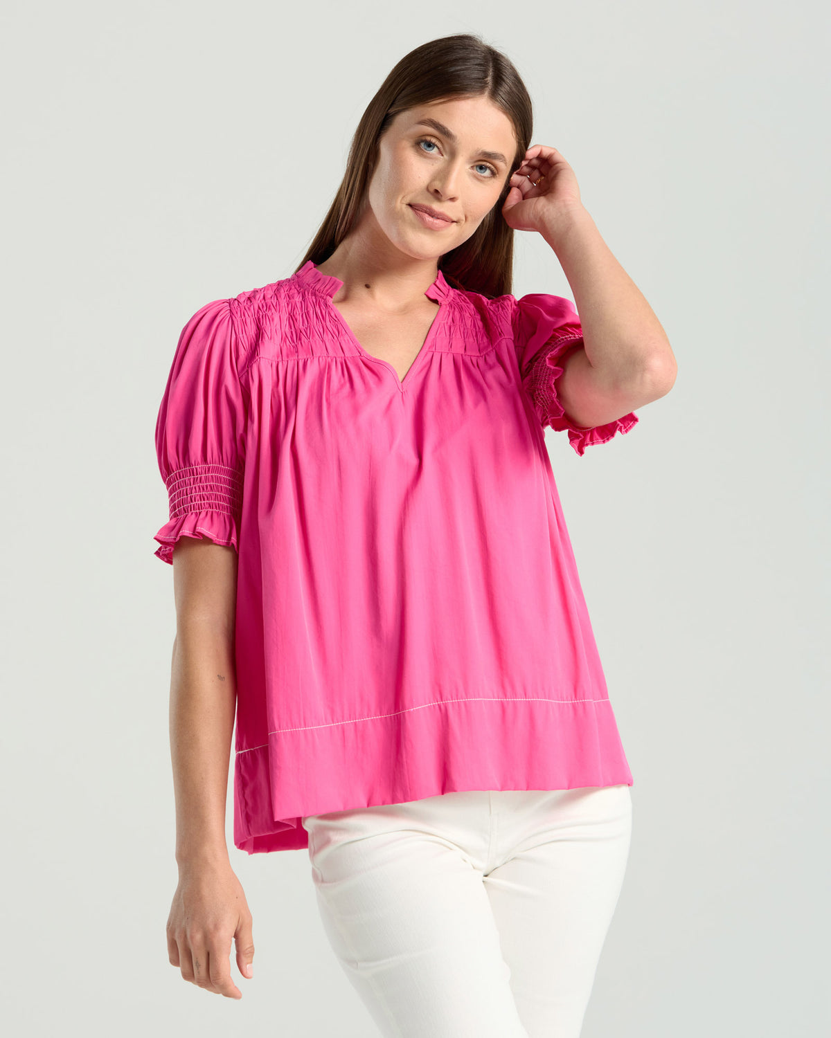 Rosella Stitch Detail Top