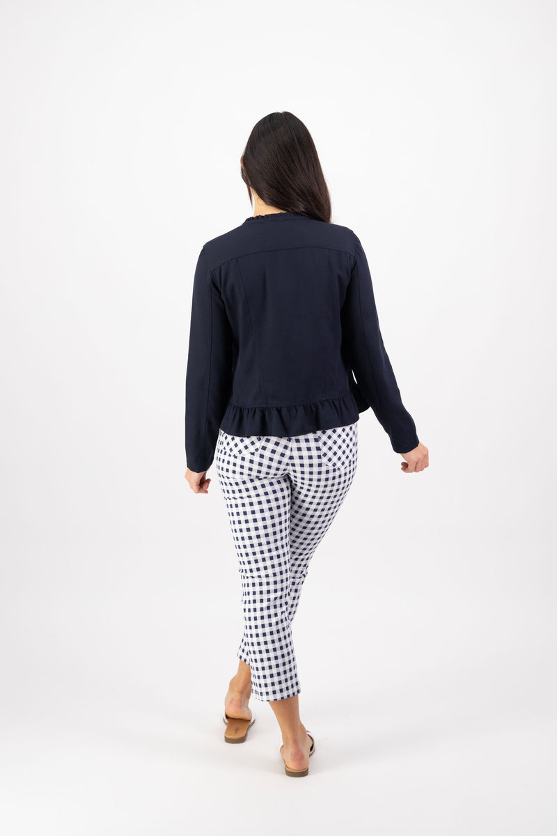 Jacket Frilled Hem